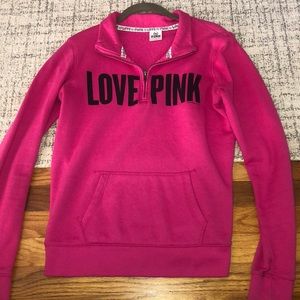 Victoria’s Secret Pink quarter zip sweatshirt